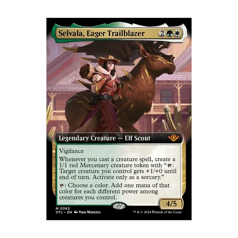 Selvala, Eager Trailblazer (Extended Art) - Outlaws of Thunder Junction (Near Mint)