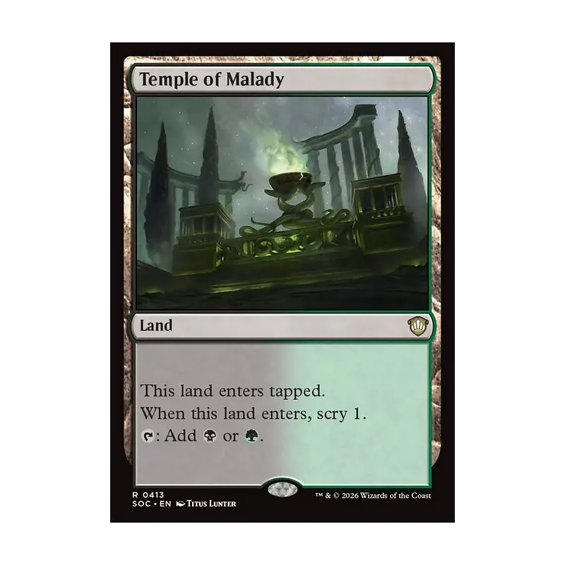 Temple of Malady - Secrets of Strixhaven Commander (Near Mint)