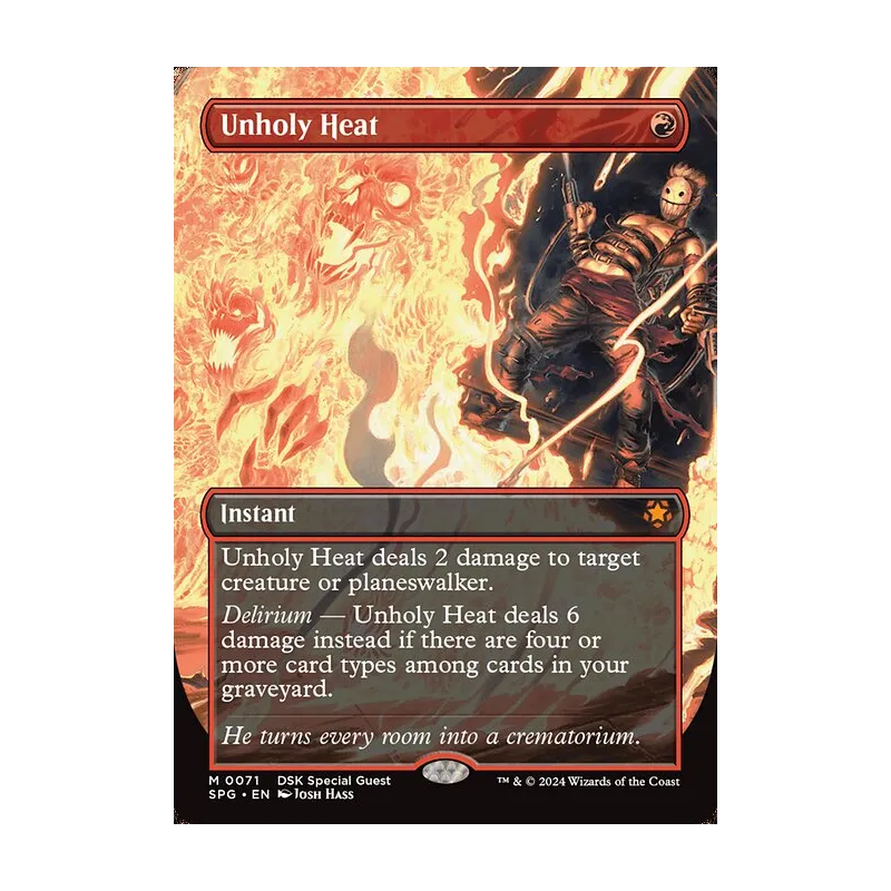 Unholy Heat (Borderless) - Special Guests (Near Mint)