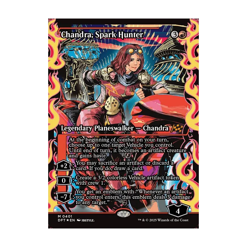 Chandra, Spark Hunter (Showcase) - Aetherdrift (Foil Near Mint)