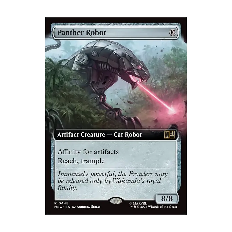 Panther Robot (Extended Art) - Marvel Super Heroes Commander (Near Mint)