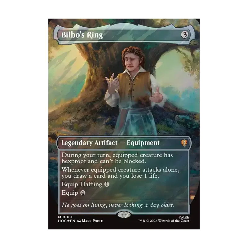 Bilbo's Ring (Borderless) (Surge Foil) - The Hobbit Eternal (Foil Near Mint)