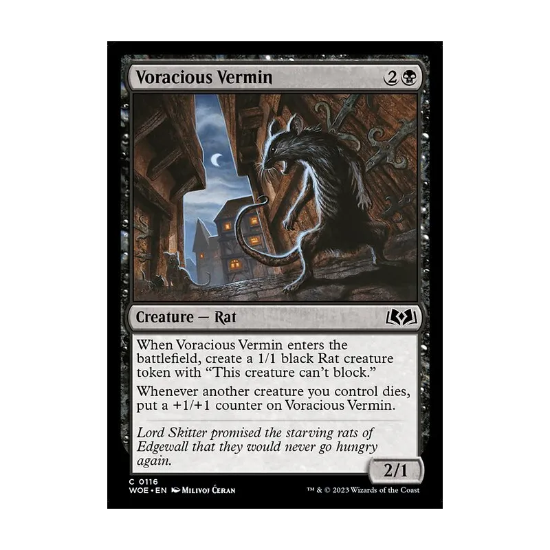 Voracious Vermin - Wilds of Eldraine (Near Mint)