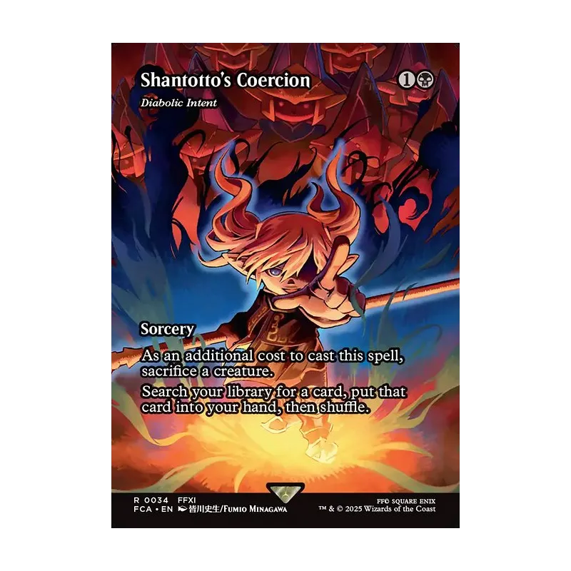 Shantotto's Coercion / Diabolic Intent (Showcase) - Final Fantasy: Through the Ages (Near Mint)