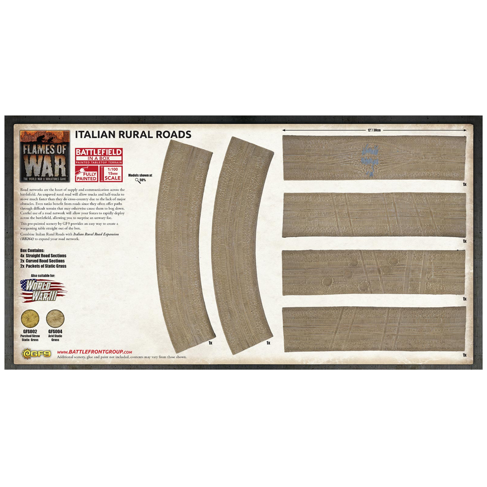 Flames of War: Battlefield in a Box - Italian Rural Roads