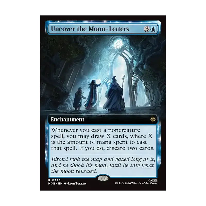 Uncover the Moon-Letters (Extended Art) - The Hobbit (Near Mint)