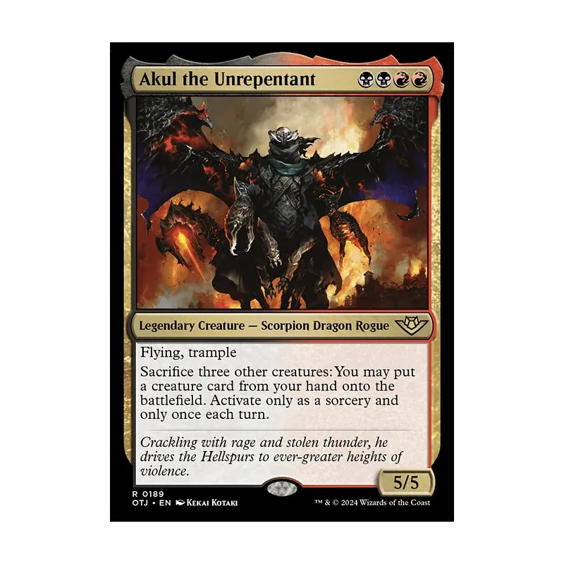 Akul the Unrepentant - Outlaws of Thunder Junction (Near Mint)