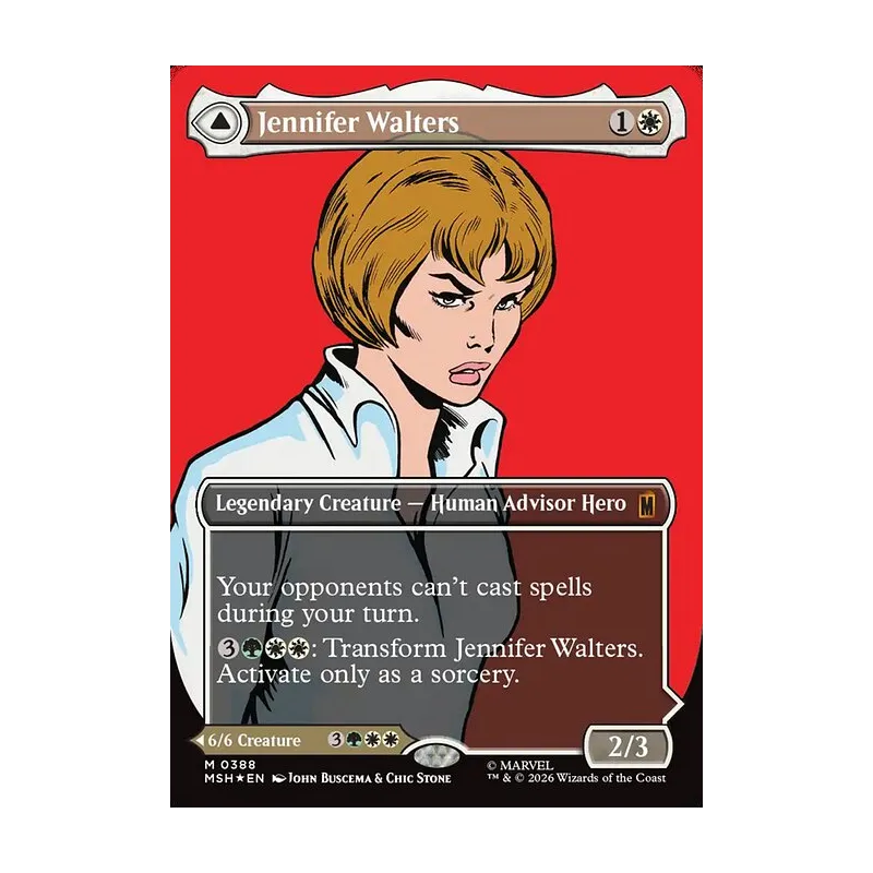Jennifer Walters / The Sensational She-Hulk (Borderless) (0388) - Marvel Super Heroes (Foil Near Mint)