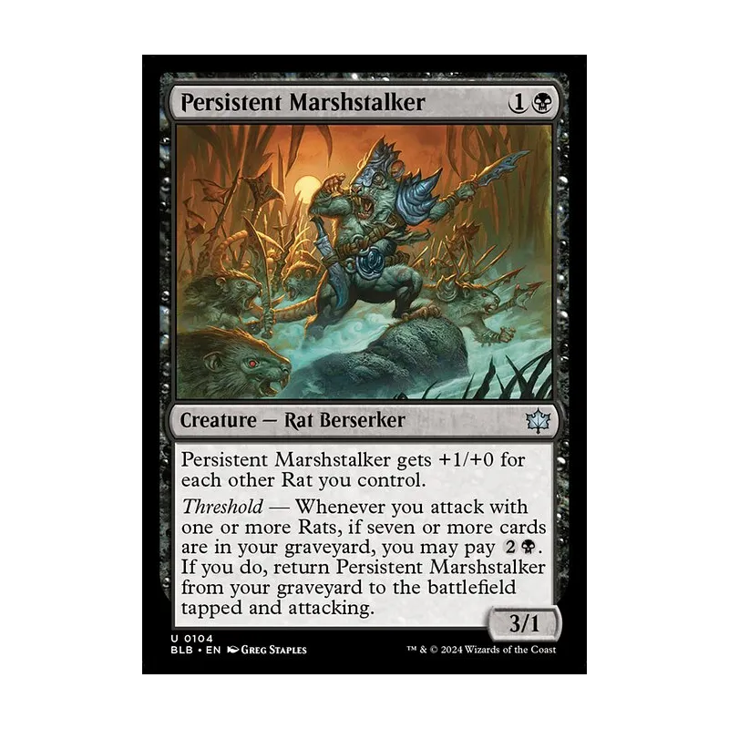 Persistent Marshstalker - Bloomburrow (Near Mint)