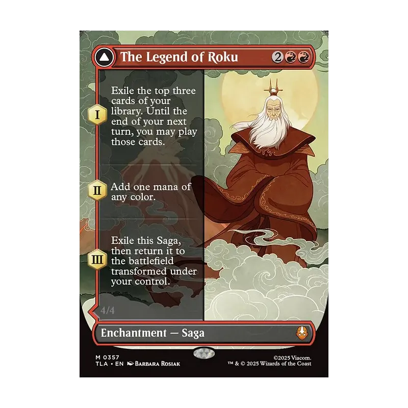 The Legend of Roku // Avatar Roku (Borderless) - Avatar: The Last Airbender (Foil Near Mint)