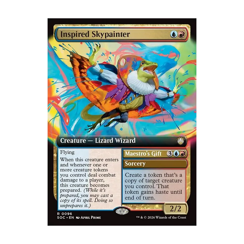 Inspired Skypainter // Maestro's Gift (Extended Art) - Secrets of Strixhaven Commander (Near Mint)