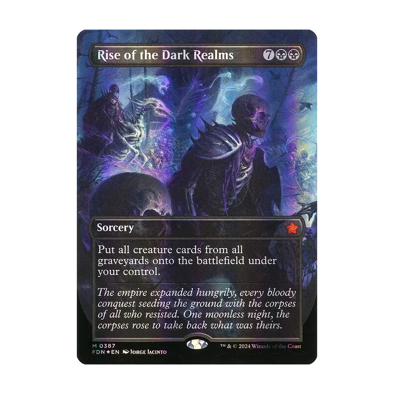 Rise of the Dark Realms (Borderless) (Mana Foil) - Foundations (Foil Near Mint)