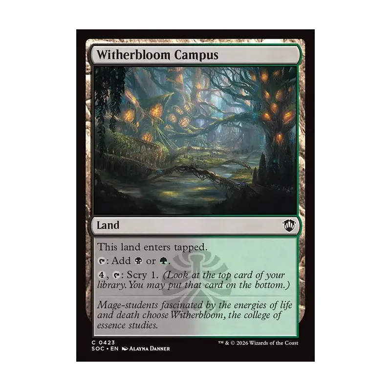 Witherbloom Campus - Secrets of Strixhaven Commander (Near Mint)