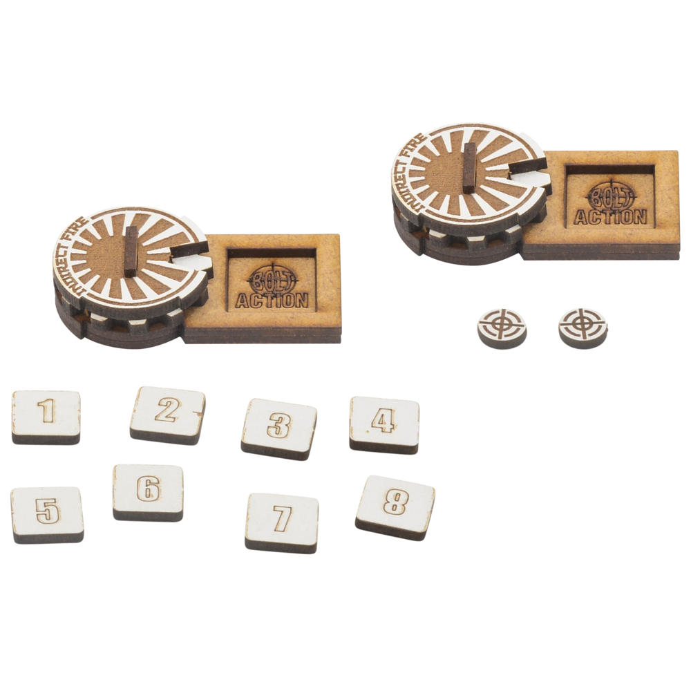 Bolt Action: MDF Artillery Zeroing-In Markers - Japan (Preorder)