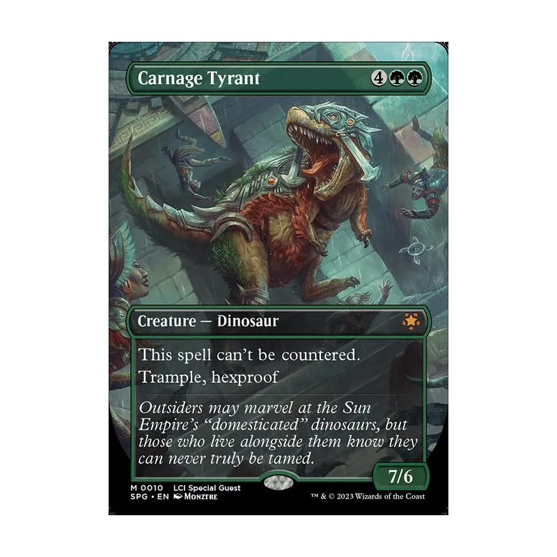 Carnage Tyrant (Borderless) - Special Guests (Near Mint)