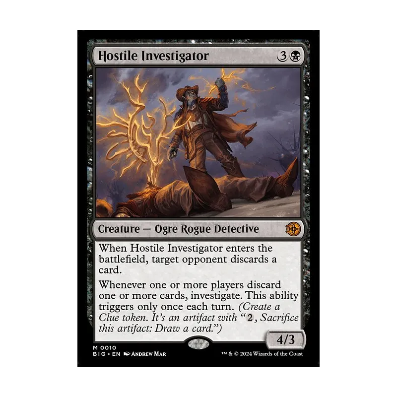 mtg investigate cards Novice Inspector Hostile Investigator | The Big