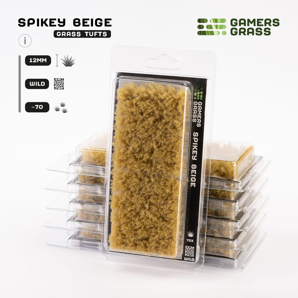 Gamers Grass Tufts: Spikey Beige - Wild 12mm