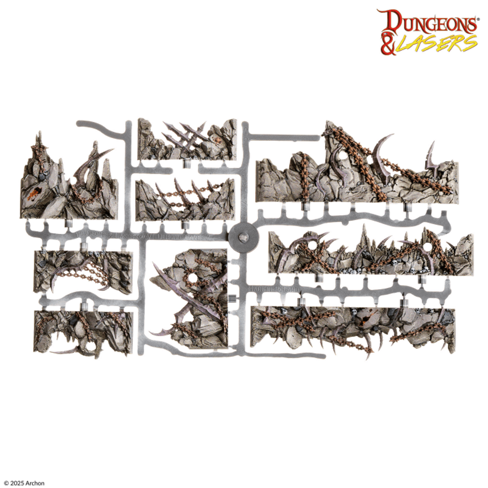 Dungeons & Lasers PrismaCast Pre-Painted: Demonic Caves (New Arrival)