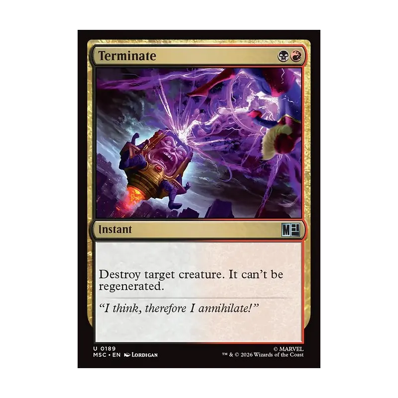Terminate (Surge Foil) - Marvel Super Heroes Commander (Foil Near Mint)