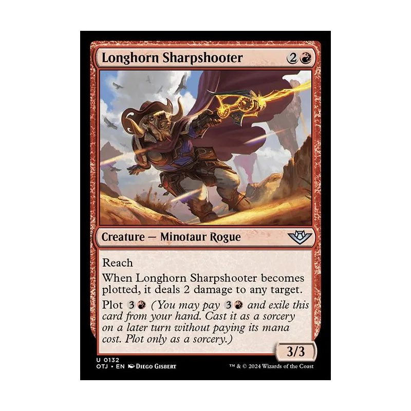 Longhorn Sharpshooter - Outlaws of Thunder Junction (Near Mint)