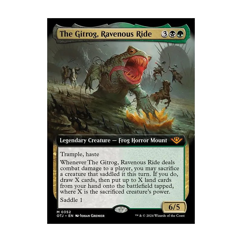 The Gitrog, Ravenous Ride (Extended Art) - Outlaws of Thunder Junction (Near Mint)
