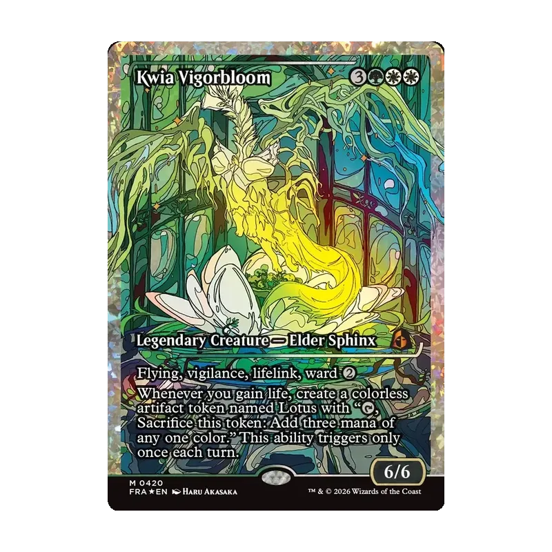 Kwia Vigorbloom (Showcase) (Fracture Foil) (0420) - Reality Fracture (Foil Near Mint)