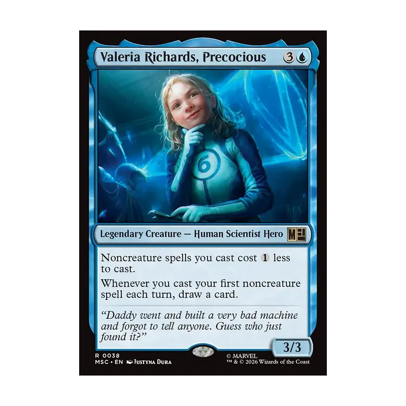 Valeria Richards, Precocious (Surge Foil) - Marvel Super Heroes Commander (Foil Near Mint)