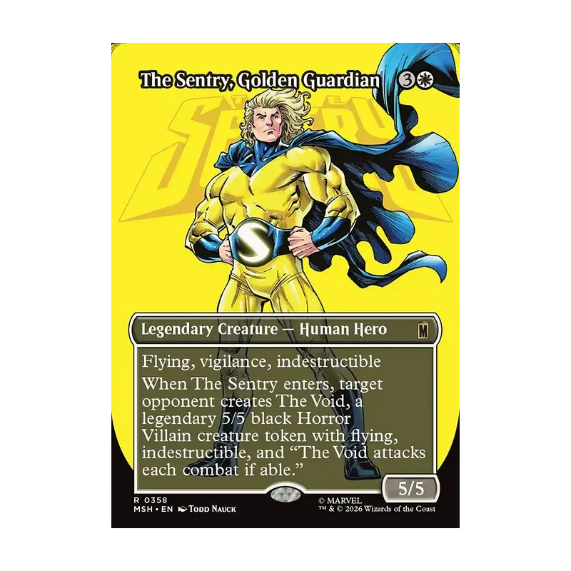 The Sentry, Golden Guardian (Borderless) - Marvel Super Heroes (Near Mint)