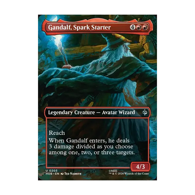 Gandalf, Spark Starter (Borderless) - The Hobbit (Near Mint)
