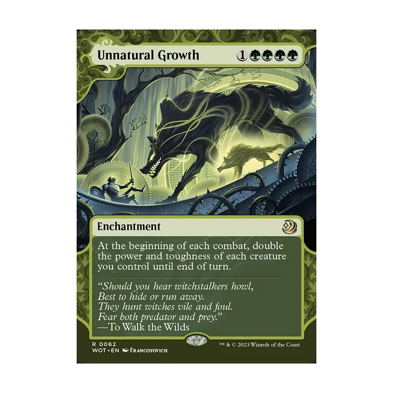 Unnatural Growth - Wilds of Eldraine: Enchanting Tales (Near Mint)