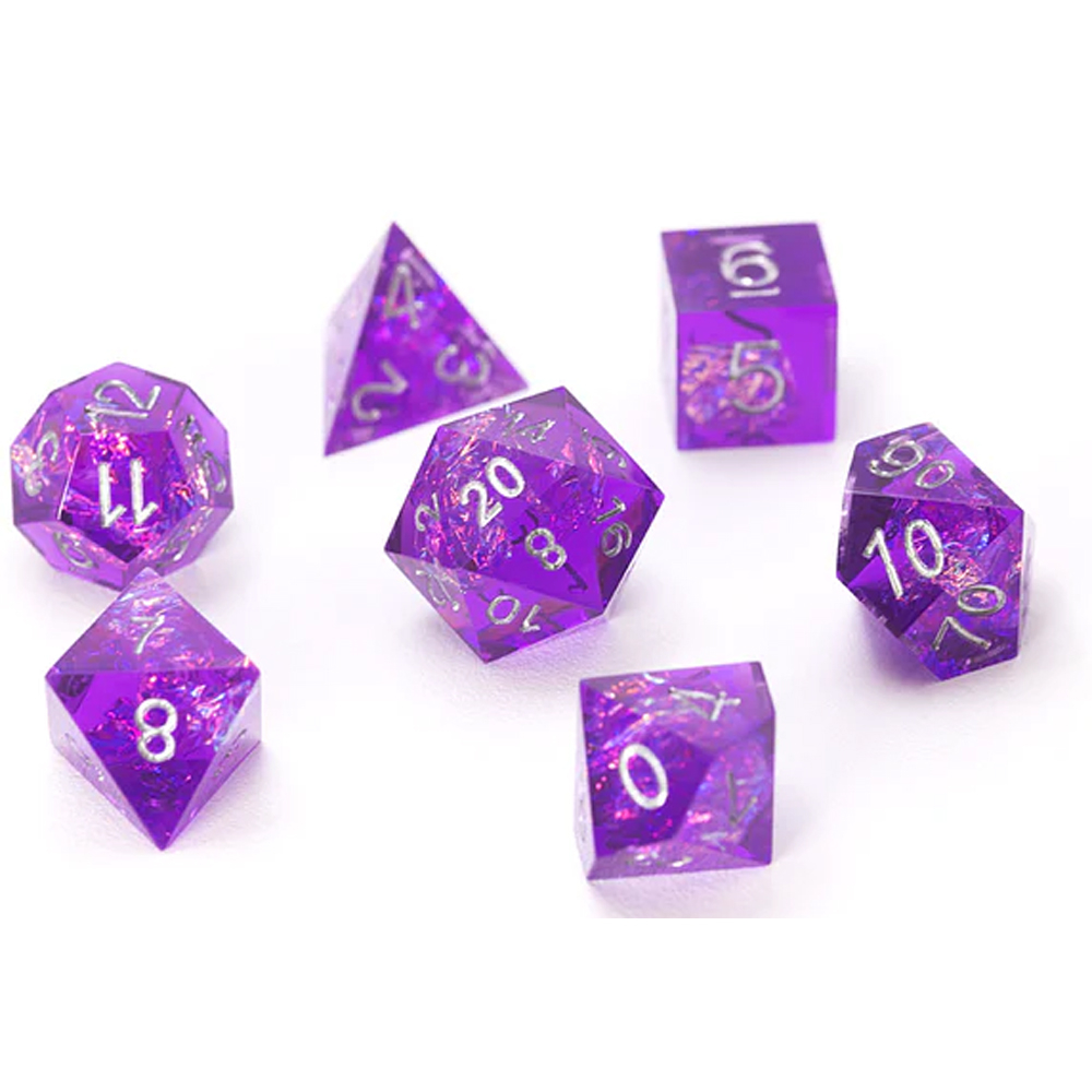 Sirius Polyhedral Dice Set: Sharp Purple Fairy (7) Sirius Polyhedral Dice Set: Sharp Purple Fairy (7)