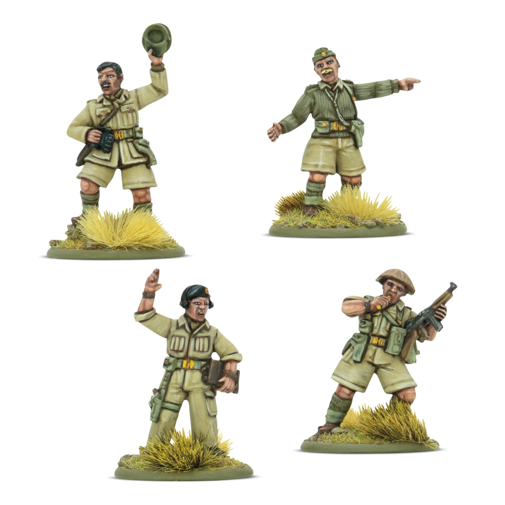 Bolt Action: British 8th Army Platoon Commanders (New Arrival)