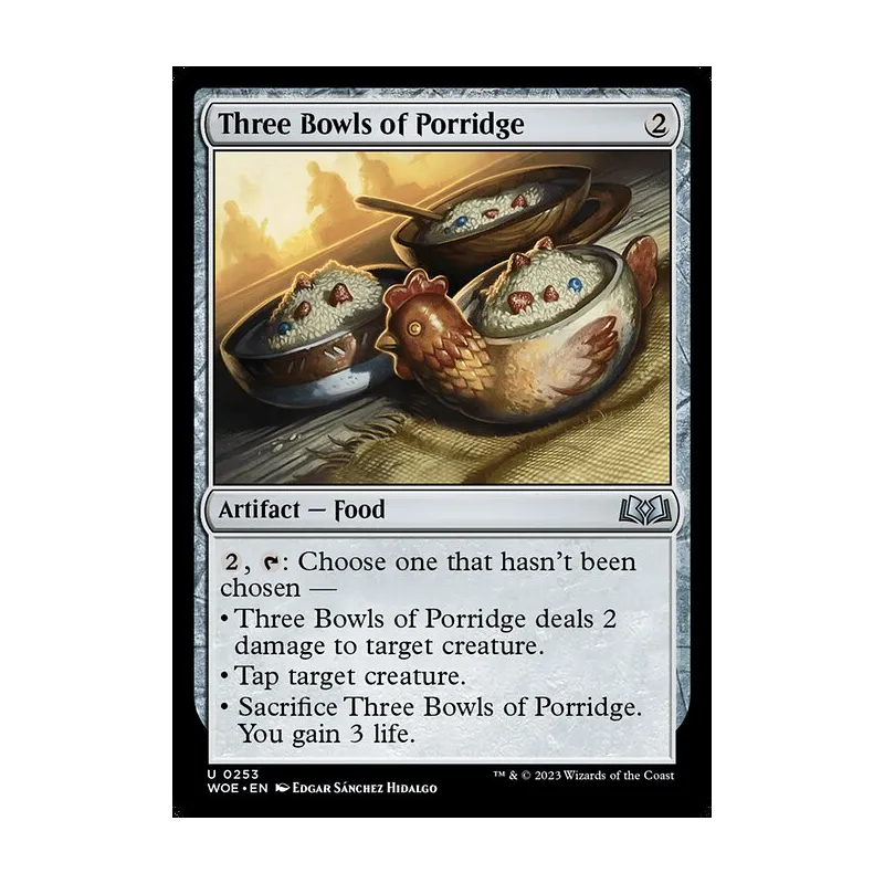 Three Bowls of Porridge - Wilds of Eldraine (Near Mint)