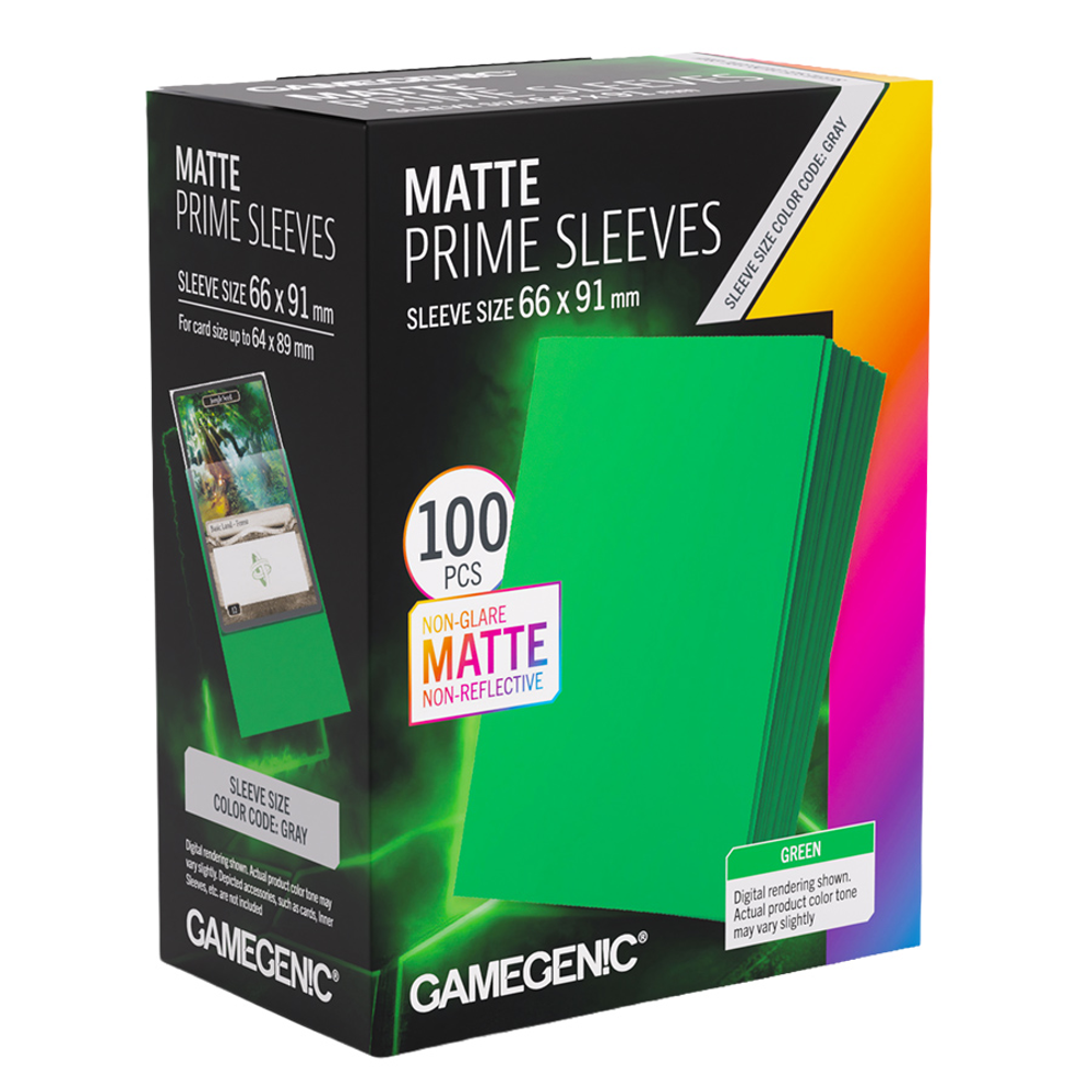 Matte Prime Sleeves: Green (100)
