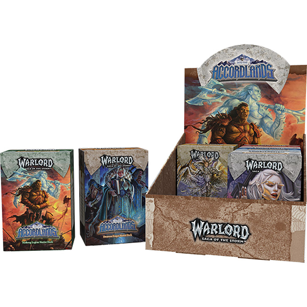 Warlord: Saga of the Storm CCG: Into the Accordlands - Starter Deck Display (Set of 6) (Preorder)