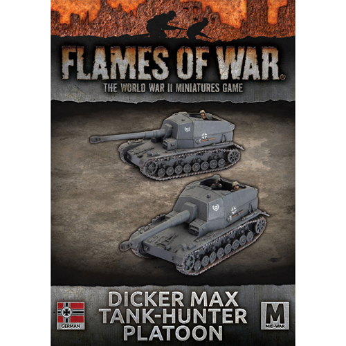 Flames of War WW2: German - Dicker Max Tank-hunter Platoon