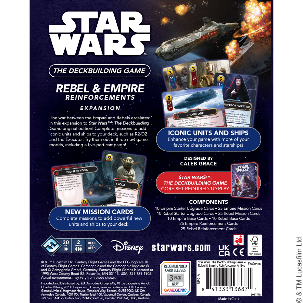 Star Wars: The Deckbuilding Game - Rebel & Empire Reinforcements Expansion (Preorder)