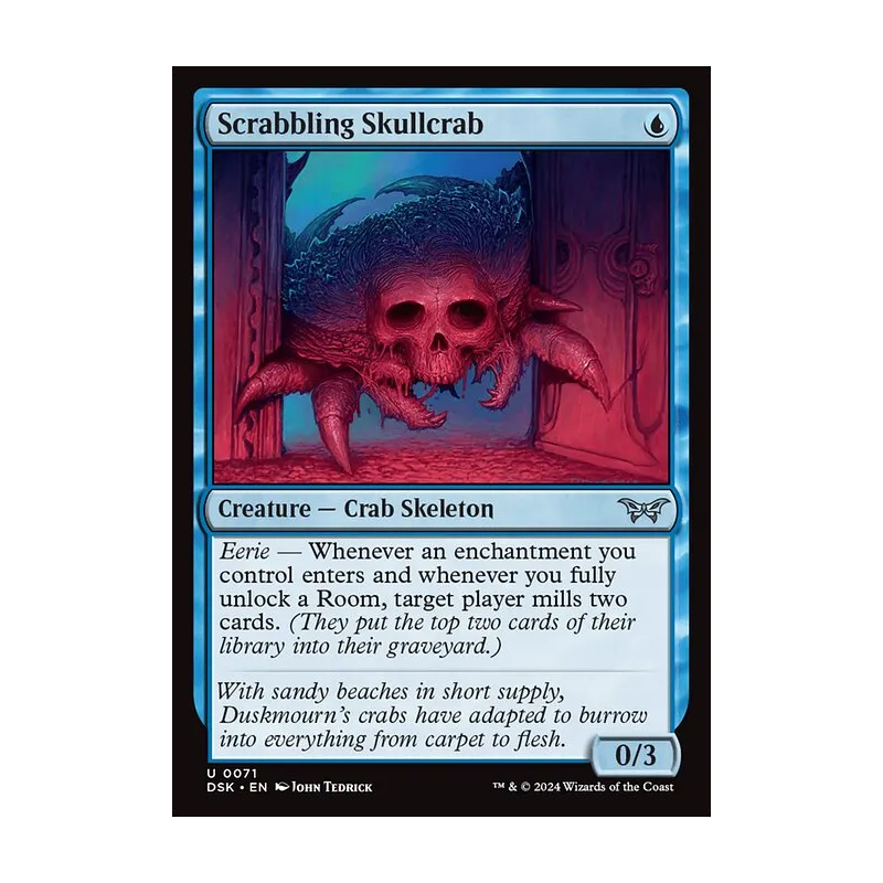 Scrabbling Skullcrab - Duskmourn: House of Horror (Near Mint)