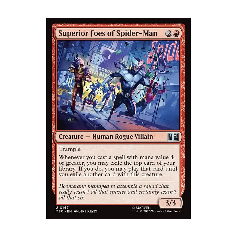 Superior Foes of Spider-Man (Surge Foil) - Marvel Super Heroes Commander (Foil Near Mint)