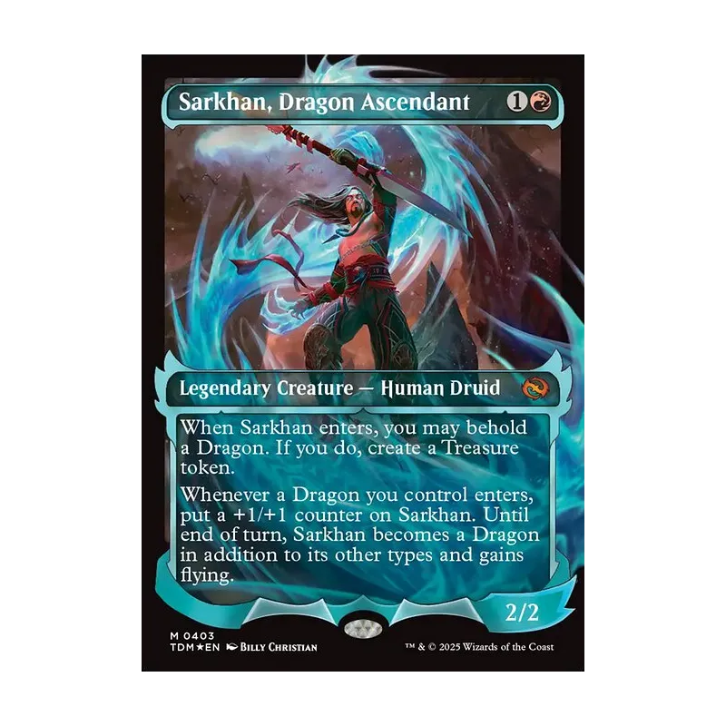 Sarkhan, Dragon Ascendant (0403) (Showcase) - Tarkir: Dragonstorm (Foil Near Mint)