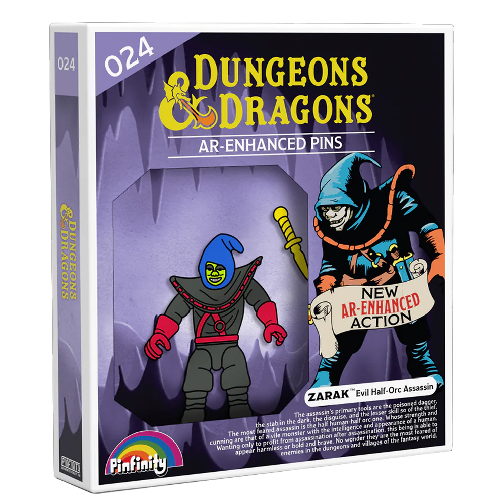 D&D Augmented Reality Pins: Series 1 - Zarak, Evil Half-Orc Assassin D&D Augmented Reality Pins: Series 1 - Zarak, Evil Half-Orc Assassin