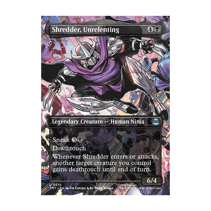 Shredder, Unrelenting (Borderless) - Teenage Mutant Ninja Turtles (Near Mint)