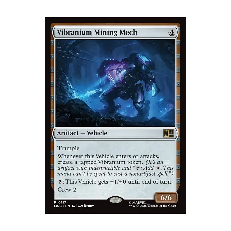 Vibranium Mining Mech (Surge Foil) - Marvel Super Heroes Commander (Foil Near Mint)