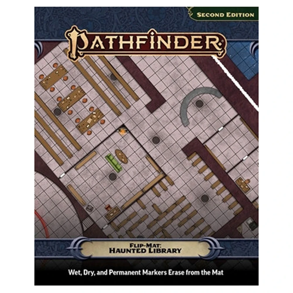 Pathfinder 2E RPG: Flip-Mat: Haunted Library (Preorder)