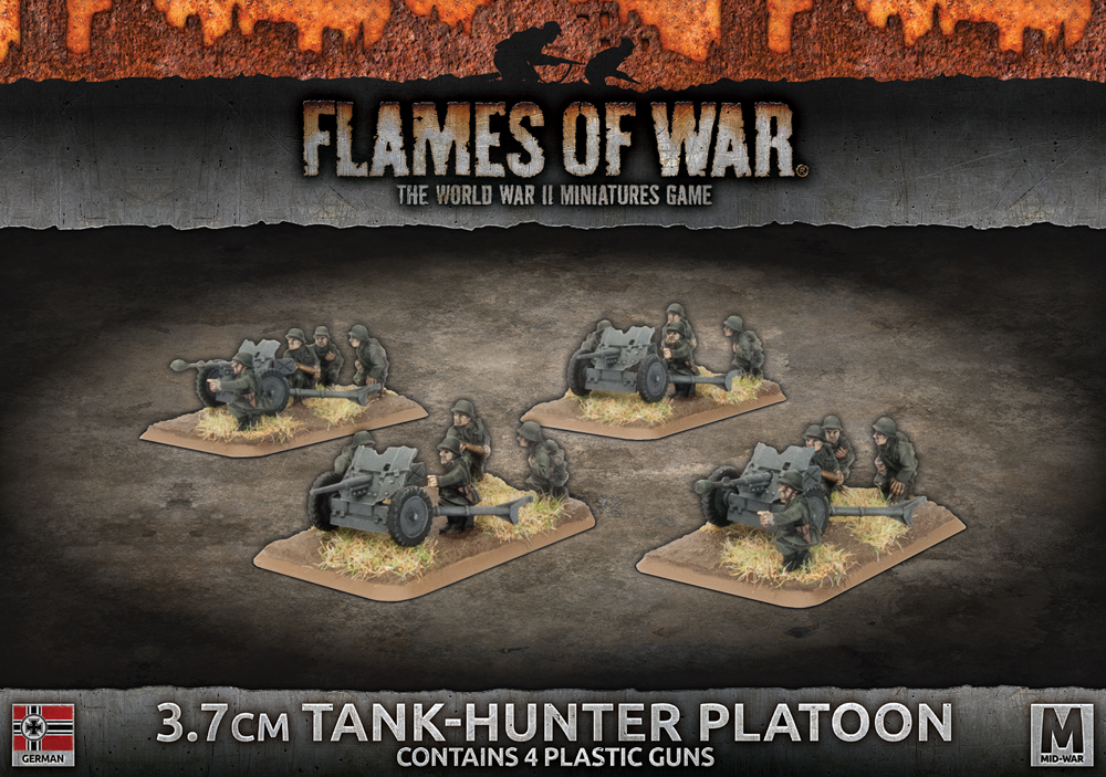 Flames of War WW2: German - 3.7cm Tank-Hunter Platoon