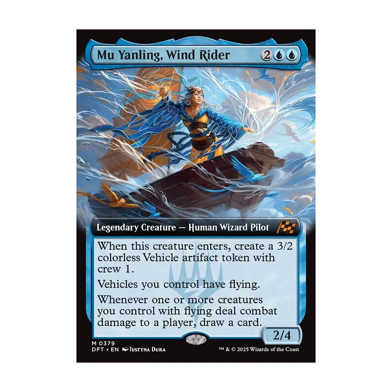 Mu Yanling, Wind Rider (Extended Art) - Aetherdrift (Near Mint)