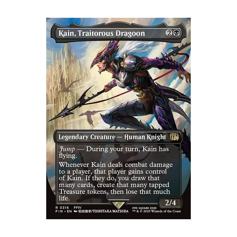 kain mtg final fantasy Black Stitched Playmat Premium X The stitched edges offer an added premium feel Kain, Traitorous Dragoon: With Friends