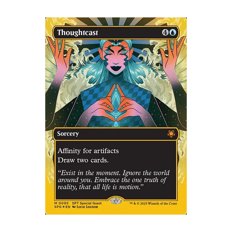 Thoughtcast (Borderless) (First-Place Foil) - Special Guests (Foil Near Mint)