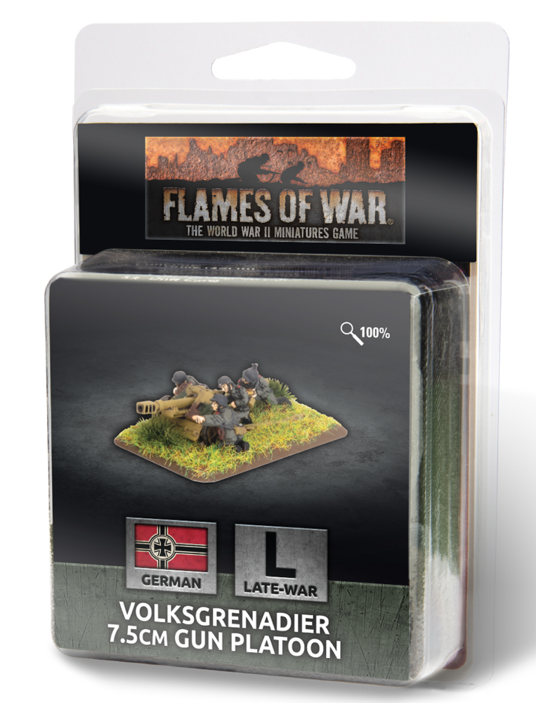 Flames of War WW2: German - Volksgrenadier 7.5cm Gun Platoon