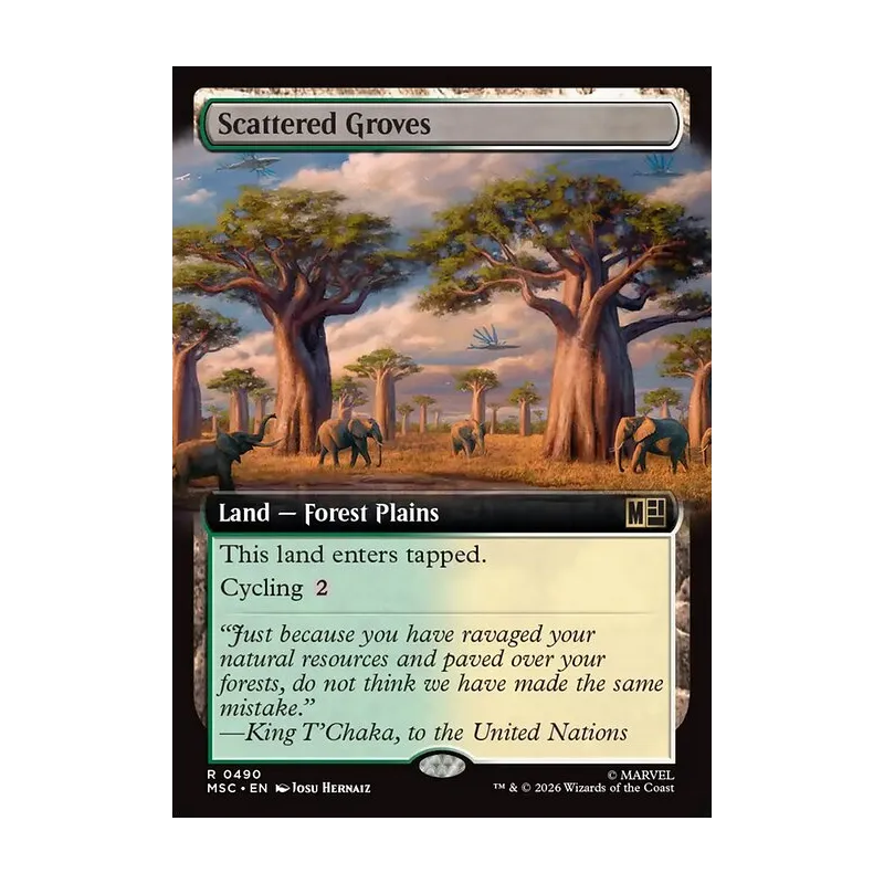 Scattered Groves (Extended Art) - Marvel Super Heroes Commander (Near Mint)